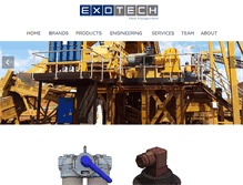 Tablet Screenshot of exotech.com.au